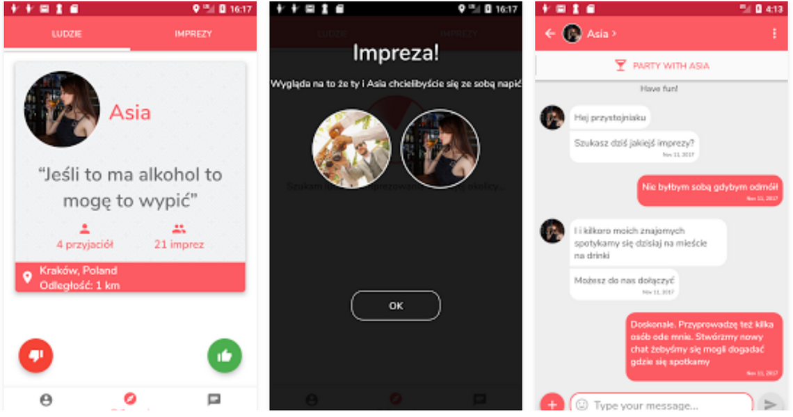 Bimber to aplikacja, dzięki której można znaleźć drugą połówkę do wypicia połówki