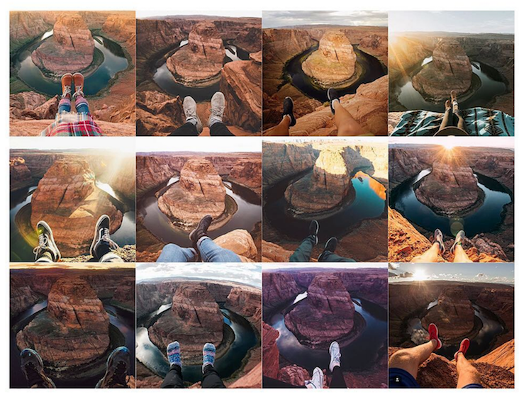 Artystka efektownie pokazała wtórność pozornie wyjątkowych ujęć