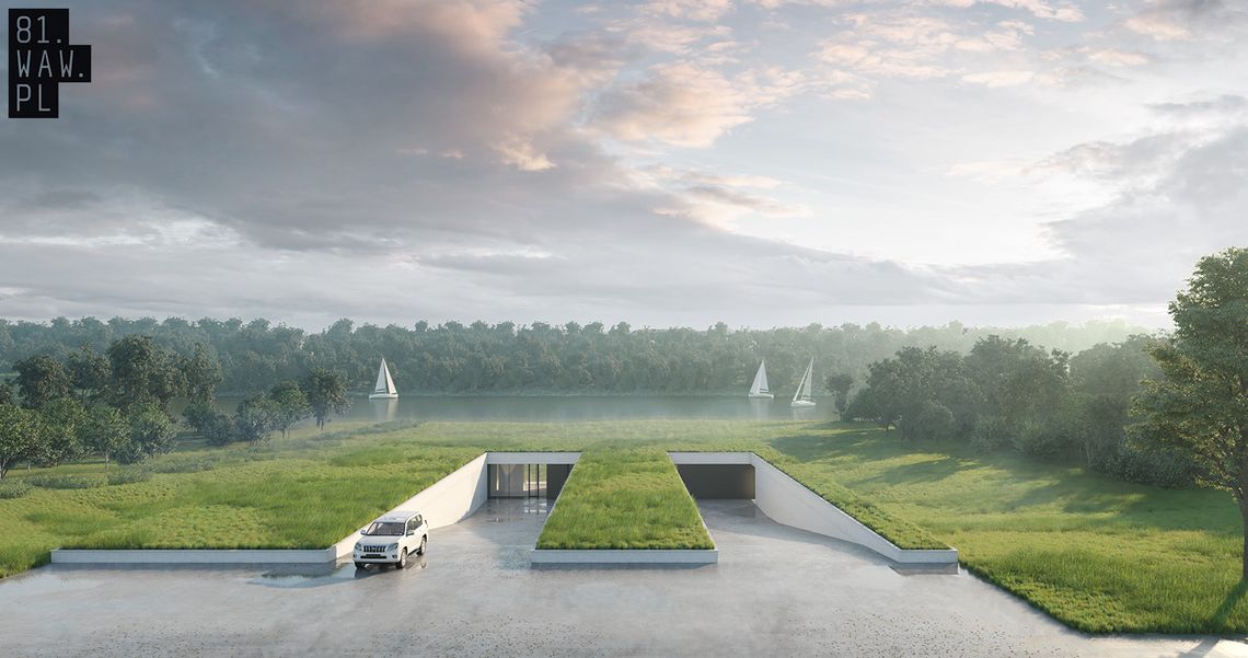 Dom ukryty na łące to niezwykły projekt warszawskiej pracowni architektonicznej