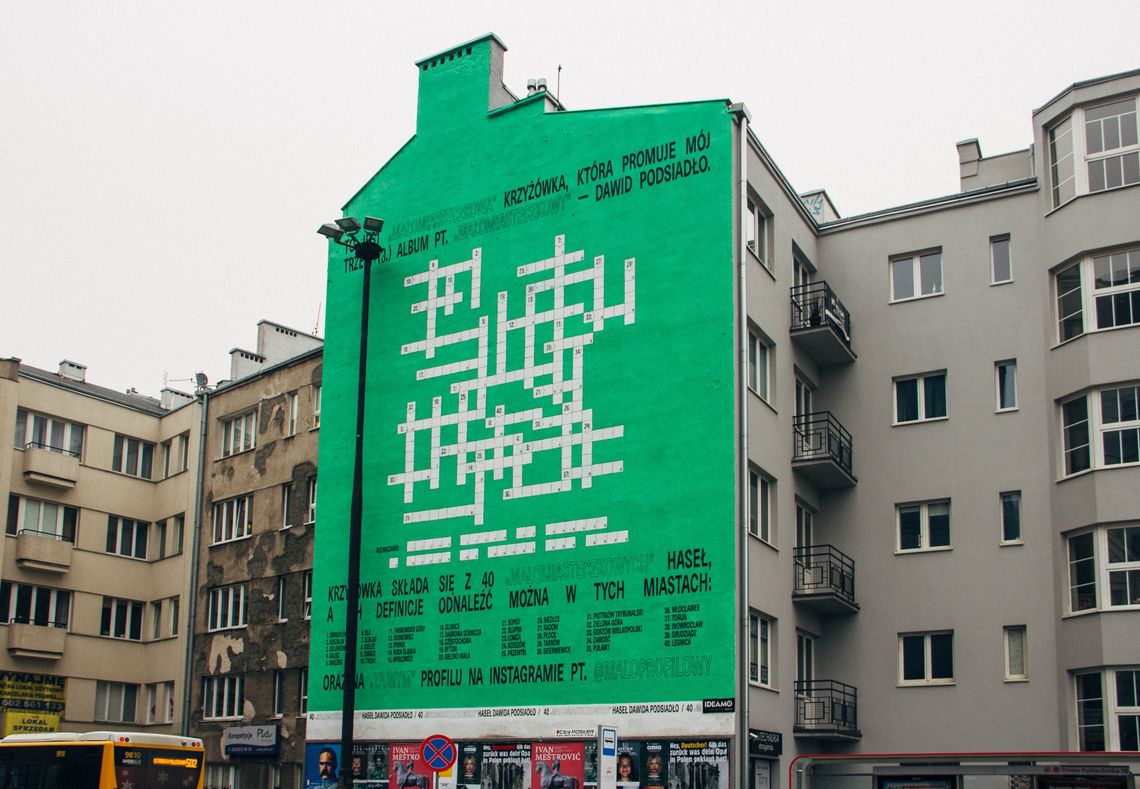 Dawid Podsiadło przygotował dla fanów krzyżówkę. Definicje haseł można znaleźć w 40 różnych miastach