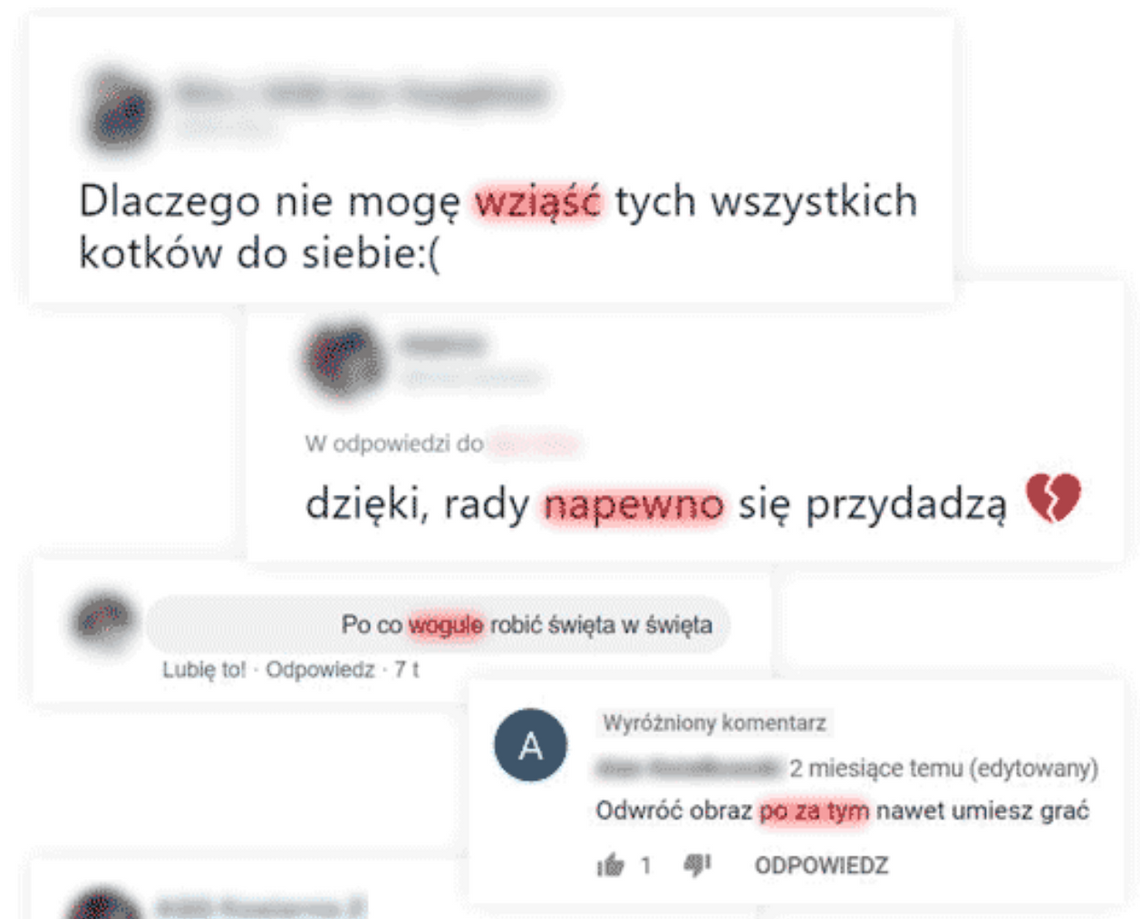100 najczęstszych błędów językowych w polskim Internecie. Powstał raport o kondycji ortografii w sieci