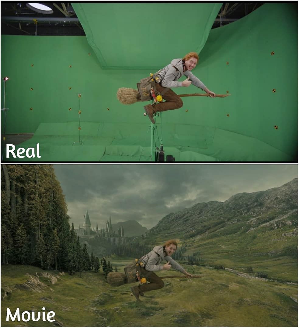 Słynne filmy przed użyciem efektów specjalnych i po. Zestawienie kadrów robi wrażenie