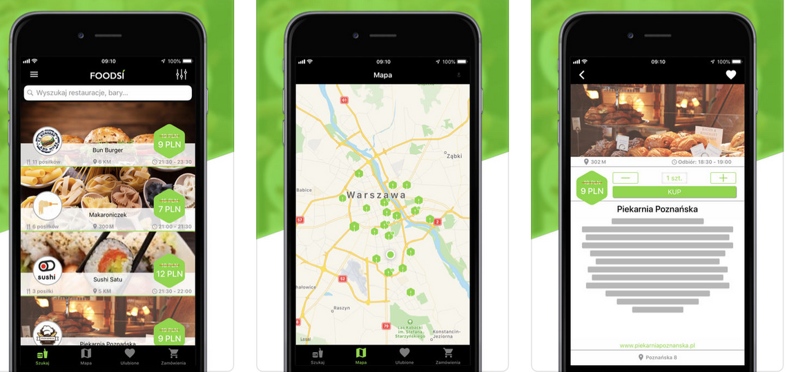 Polacy stworzyli apkę, dzięki której można kupić jedzenie, które miało być wyrzucone przez restauracje