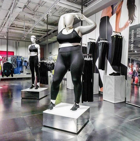 Nike zaprezentował manekiny plus size i wywołał burzliwą dyskusję