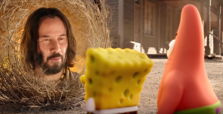 Keanu Reeves jako mędrzec w krzaku w pierwszym zwiastunie filmu "SpongeBob Film: Na Ratunek"
