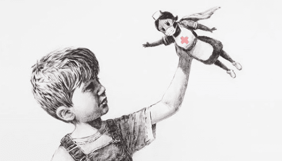 Banksy dziękuje służbom zdrowia za wszystko, co robią. Nowe dzieło artysty pojawiło się w brytyjskim szpitalu