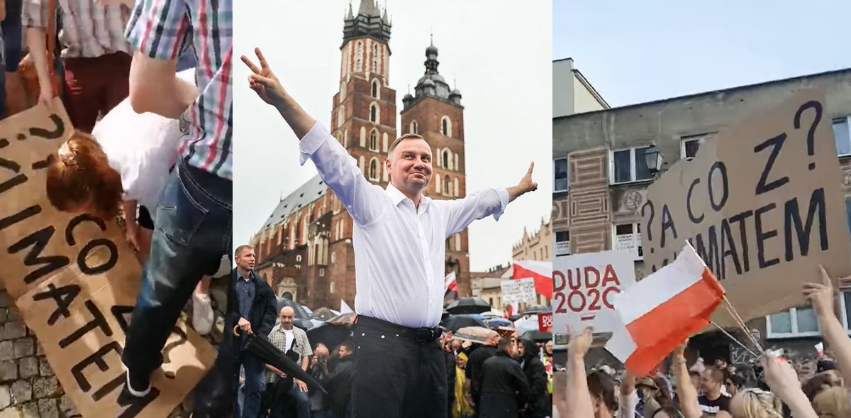 Ataki na młodzież walczącą o klimat podczas wieców Dudy. Przemoc i molestowanie