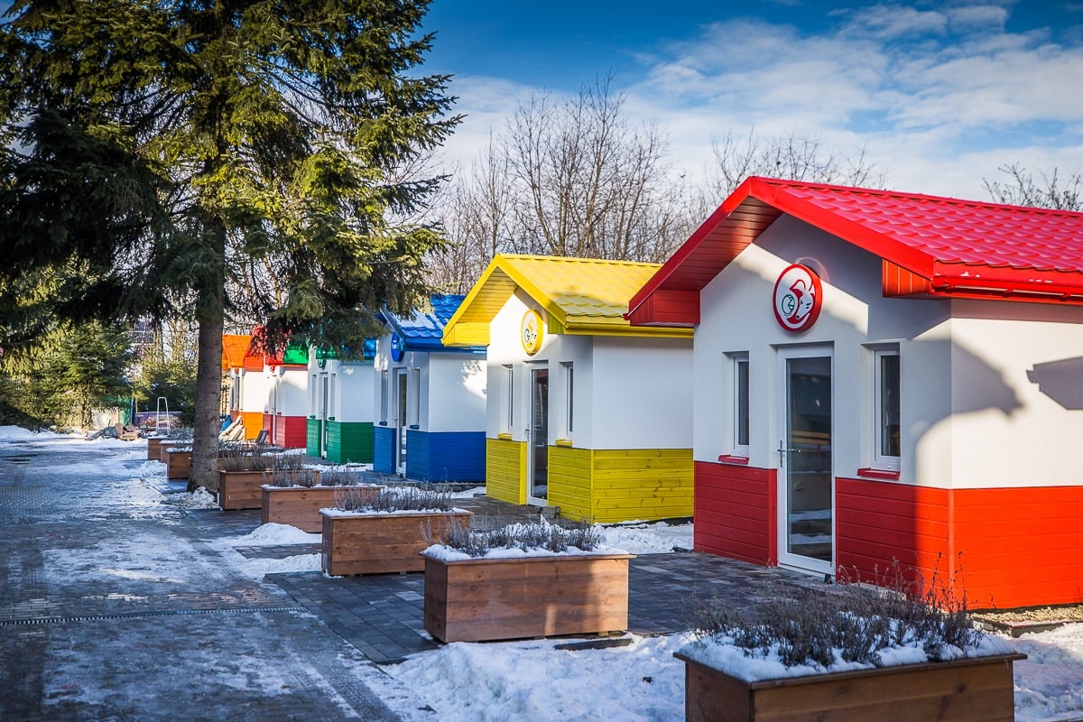 W pierwszej polskiej Psiej Wiosce zwierzęta mieszkają w mini domkach