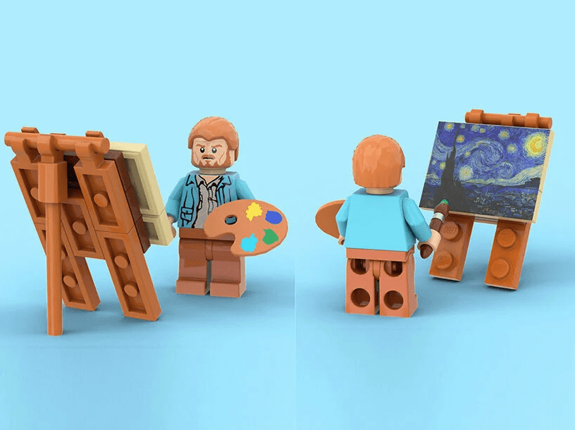 „Gwieździsta noc" z klocków LEGO. Piękna wersja dzieła Vincenta van Gogha