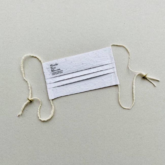 Te maseczki nie tylko są w pełni biodegradowalne, ale także... zakwitną!