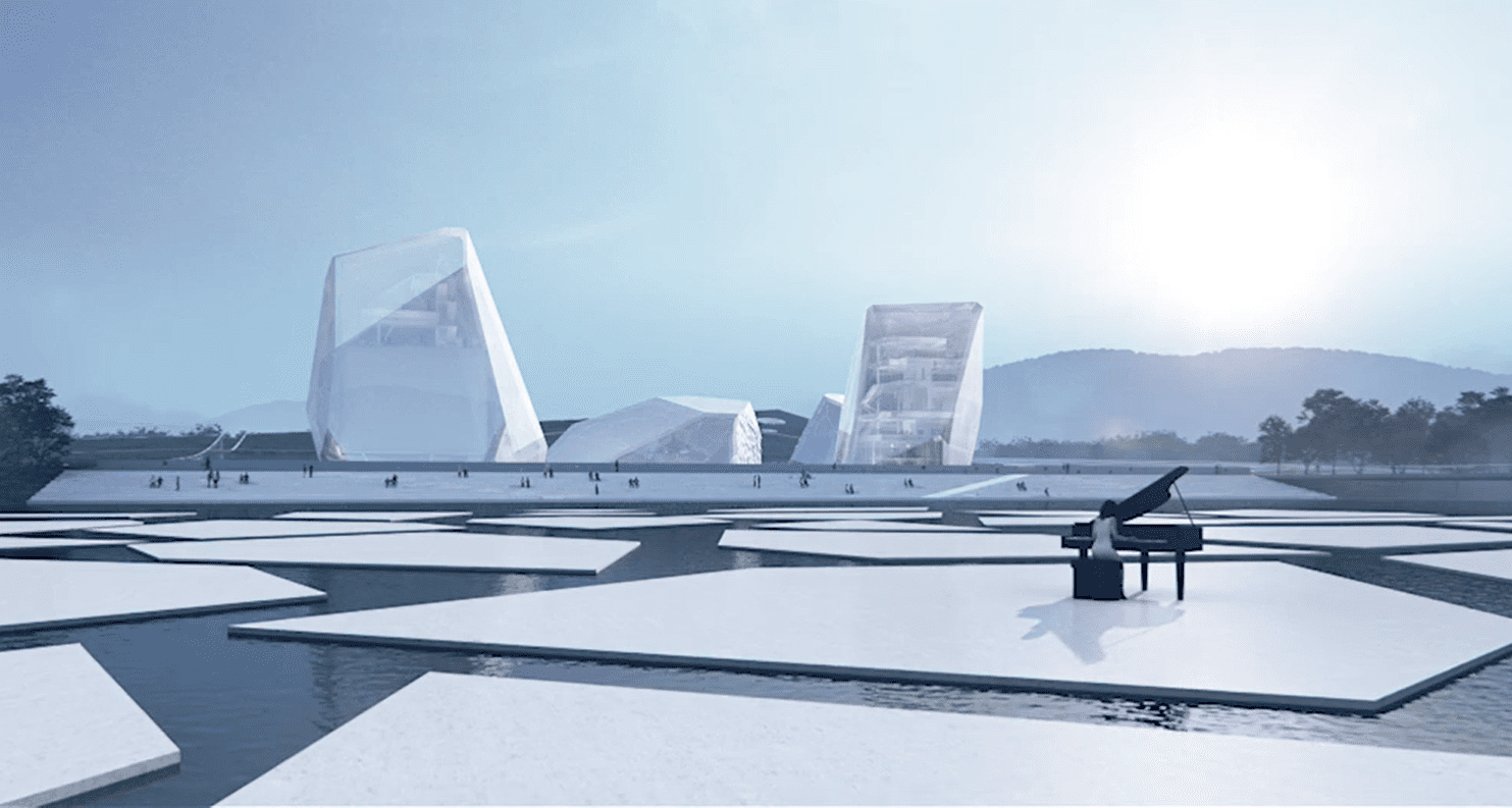 Góry lodowe u wybrzeży Chin? Wszystko za sprawą pomysłowych architektów