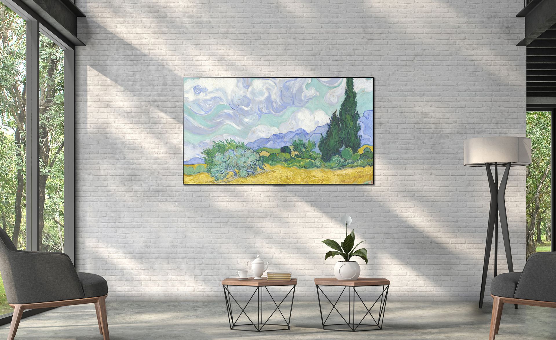 Sztuka na telewizorze to nowy trend, który nie ominął polskich mieszkań