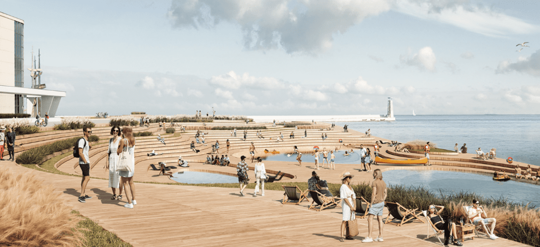 Nowy, futurystyczny projekt zabudowy wybrzeża w Gdyni robi wrażenie