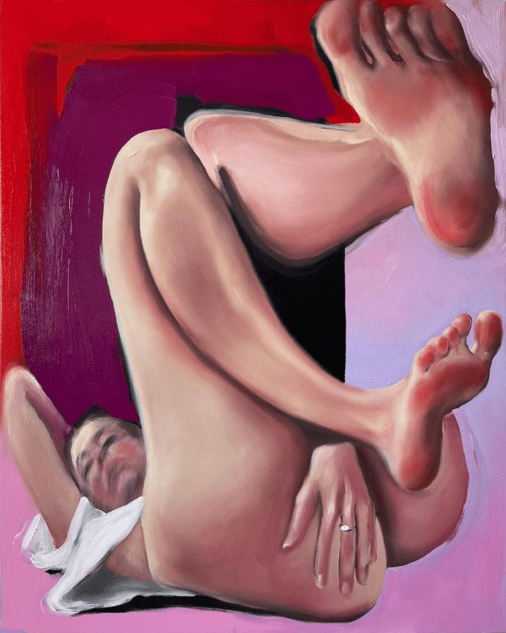 Amanda Wall tworzy voyeurystyczne obrazy o konfliktowości cielesności