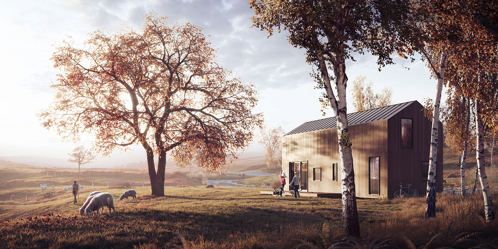 Polski architekt zaprojektował ekologiczne domy, które stawia się jak budowle z klocków