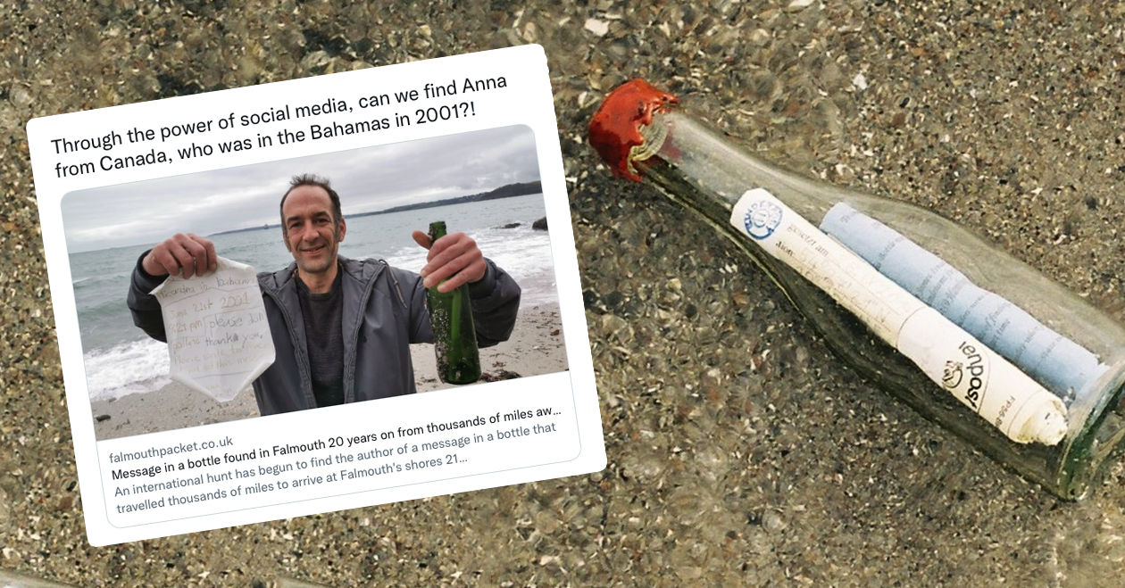 Po 21 latach od wysłania list w butelce został odnaleziony, a w nim... ważne przesłanie