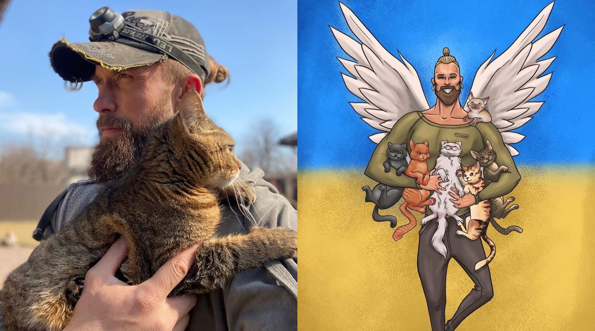 Na co dzień to aktor i striptizer. W czasie wojny ratuje zwierzęta zagrożone wojną w Ukrainie