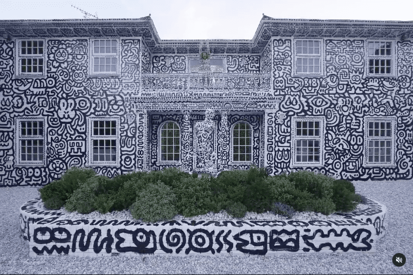 Brytyjski artysta pokrył doodlami swój dom wart 1,5 mln dolarów