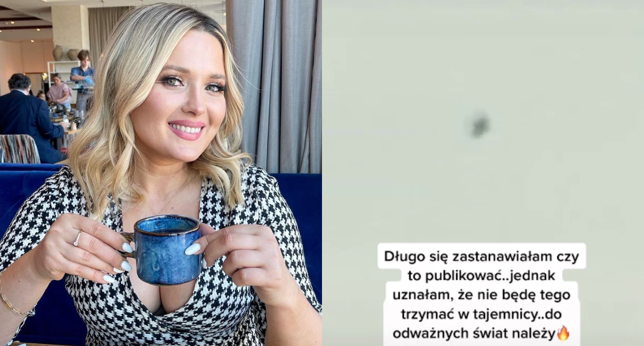 „Do odważnych świat należy”. Gosia Andrzejewicz nagrała niezidentyfikowany obiekt latający