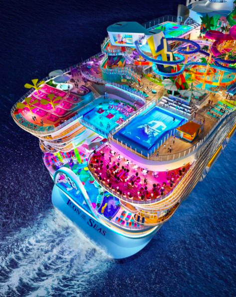 Icon of the Seas – największy wycieczkowiec świata zwodowany. Głowa pęka od luksusu