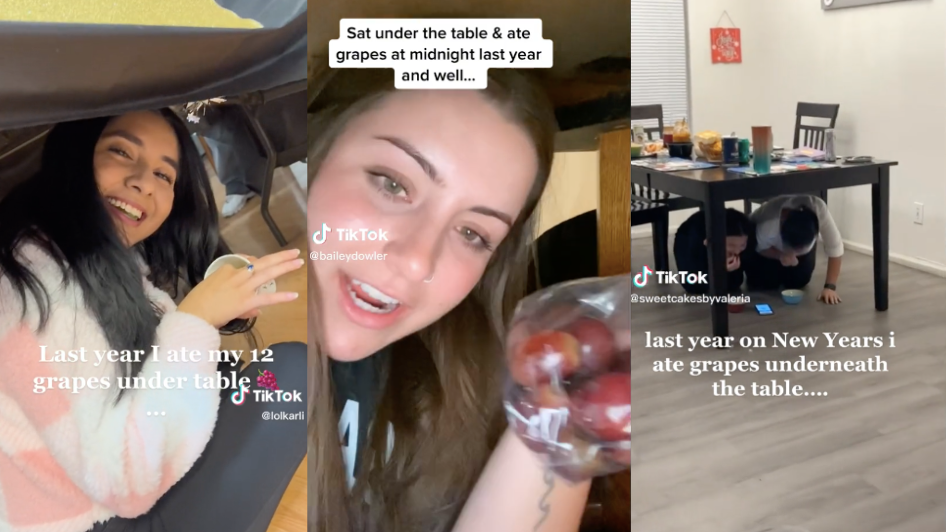 Gdy w sylwestrową noc wybija północ, latynoski wchodzą pod stół i jedzą winogrona, a w nowym roku są... szczęśliwie zakochane!