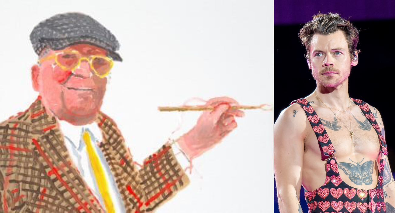 Portret Harry'ego Stylesa autorstwa Davida Hockneya w National Portrait Gallery