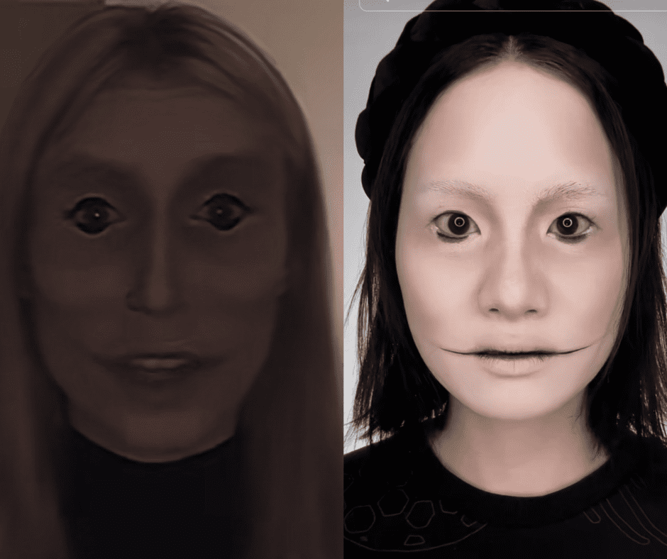 Dolina niesamowitości według TikToka. Jak makijaż naśladuje przerażające roboty i AI?