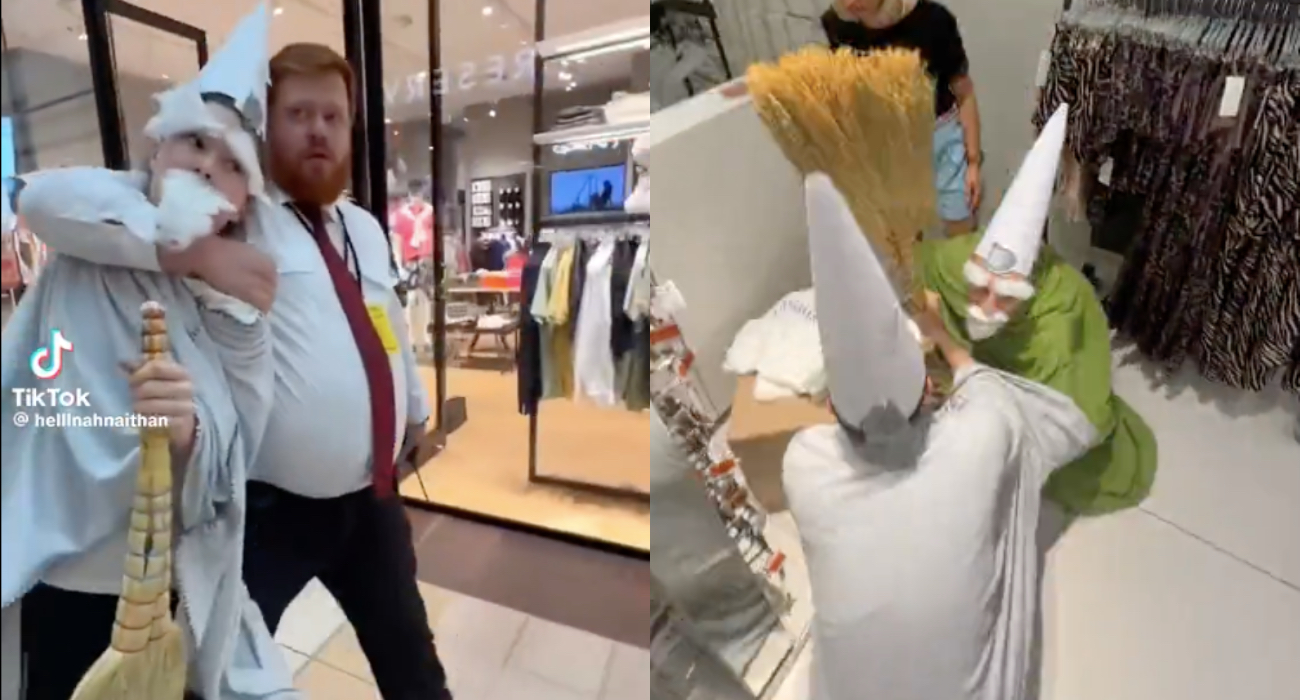 Tiktoker-gnom zatrzymany – ochroniarz galerii handlowej bohaterem sieci [WIDEO]