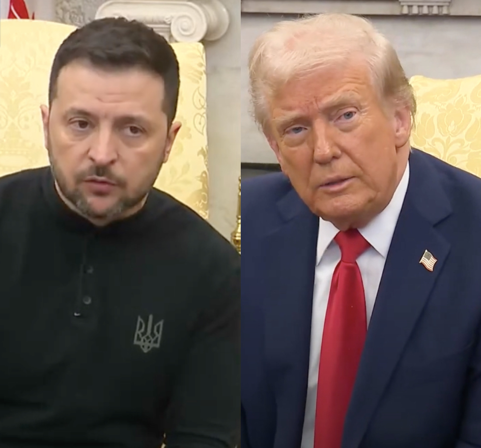 Viralowa grafika Matyldy Damięckiej. To podsumowanie rozmowy Trumpa i Zełenskiego