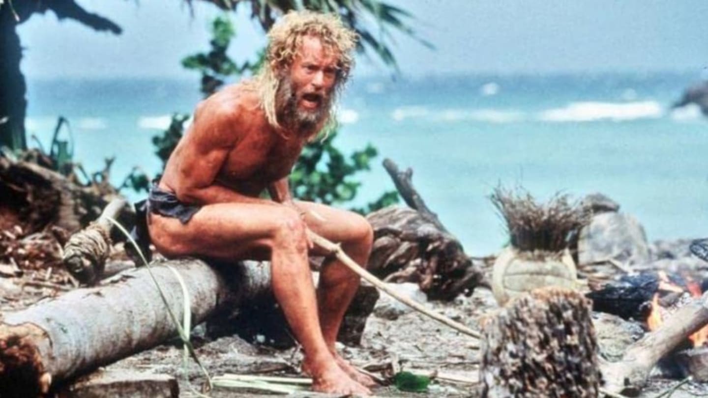Tom Hanks w „Cast Away: Poza światem” (2000)