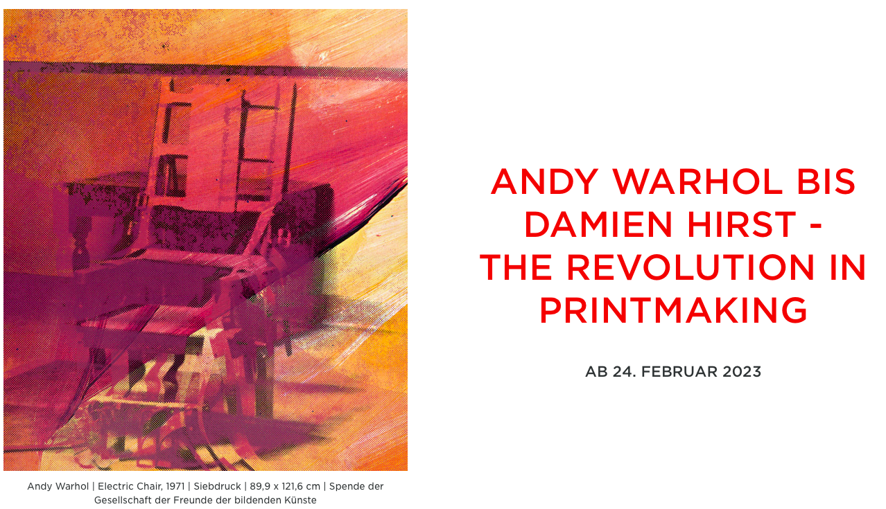 „Andy Warhol to Damien Hirst”  Albertina Modern, Wiedeń 24.02-23.07.2023
