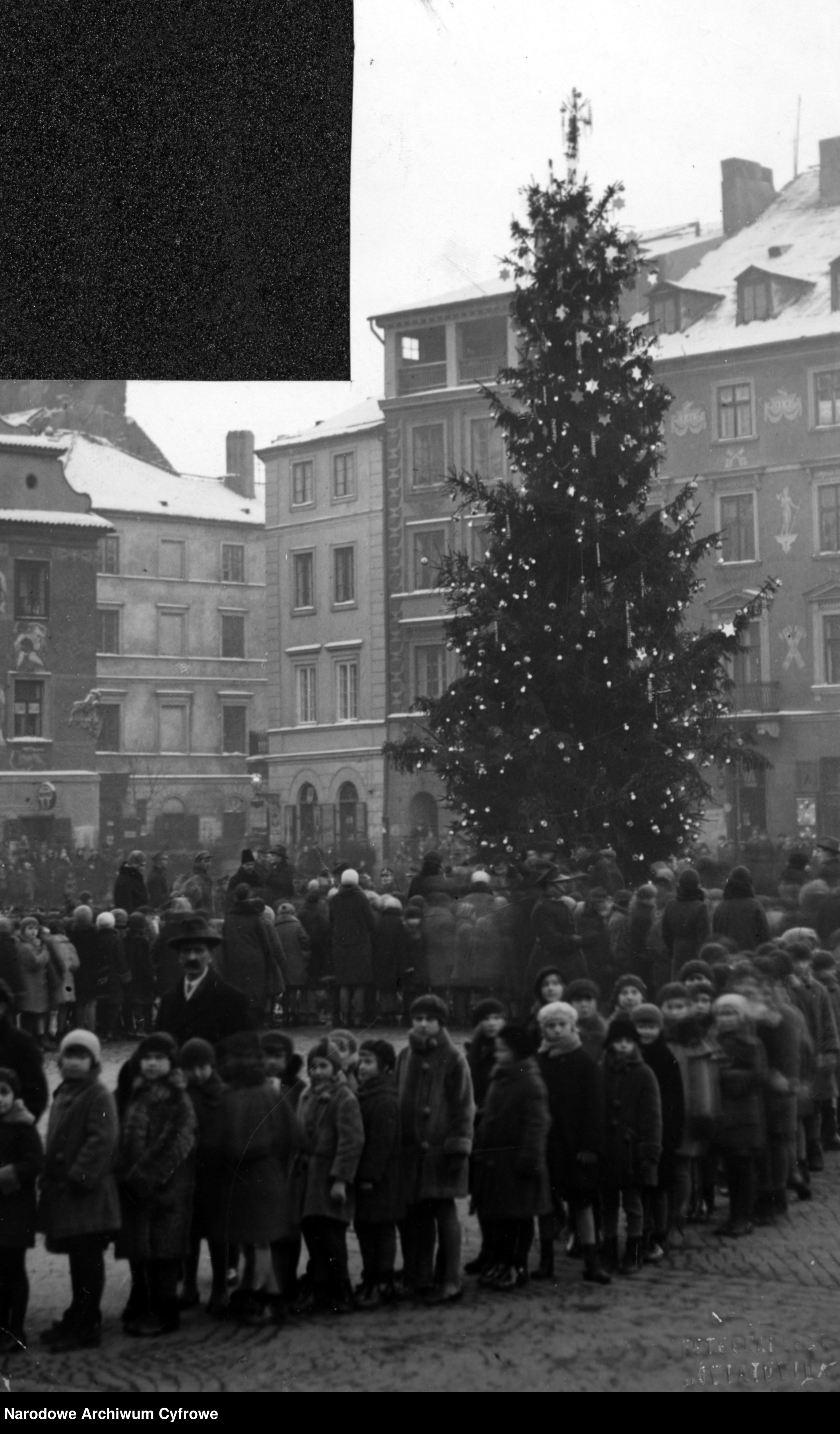 Choinka na Rynku Starego Miasta w Warszawie