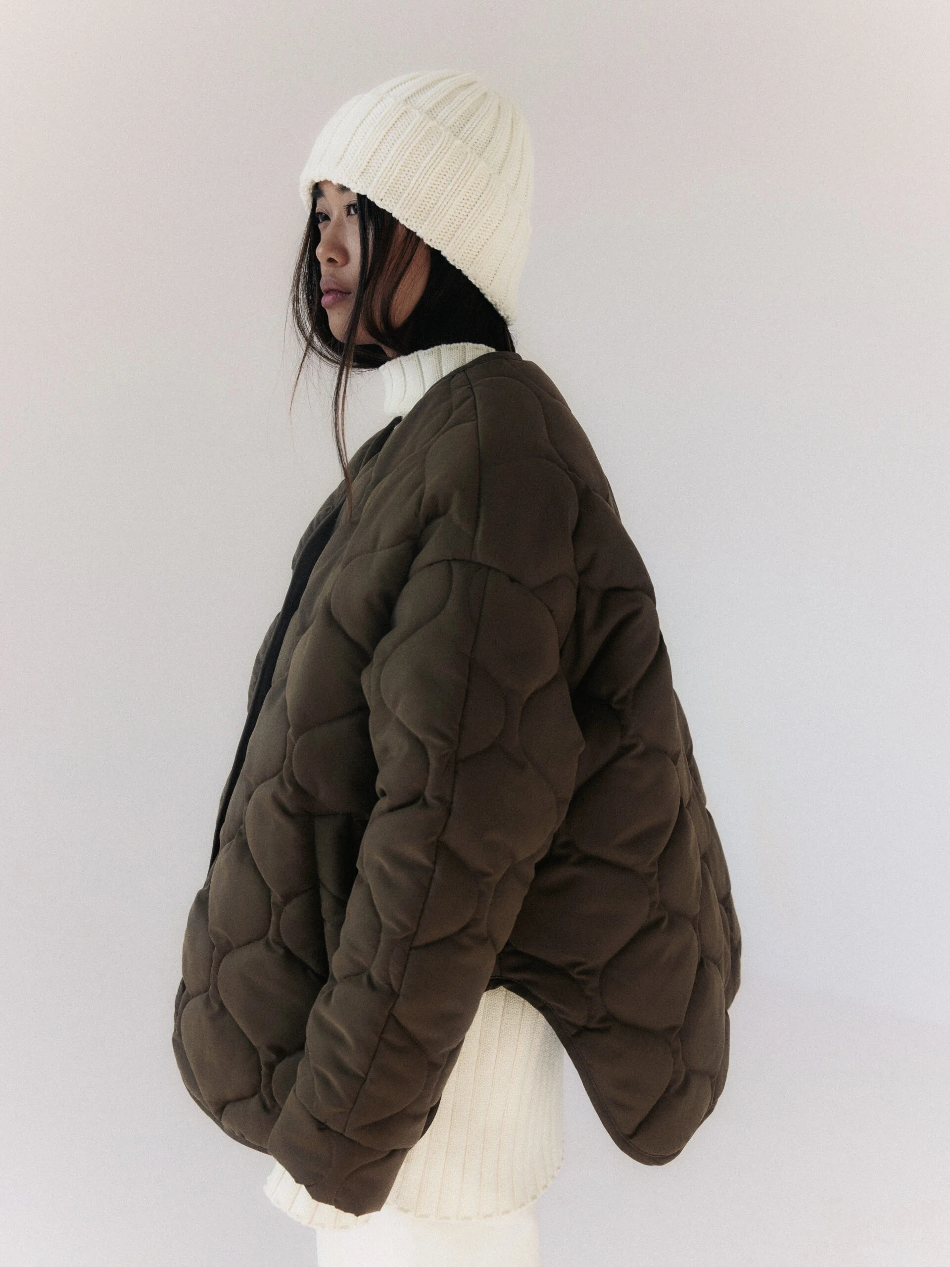 Pikowana kurtka oversize