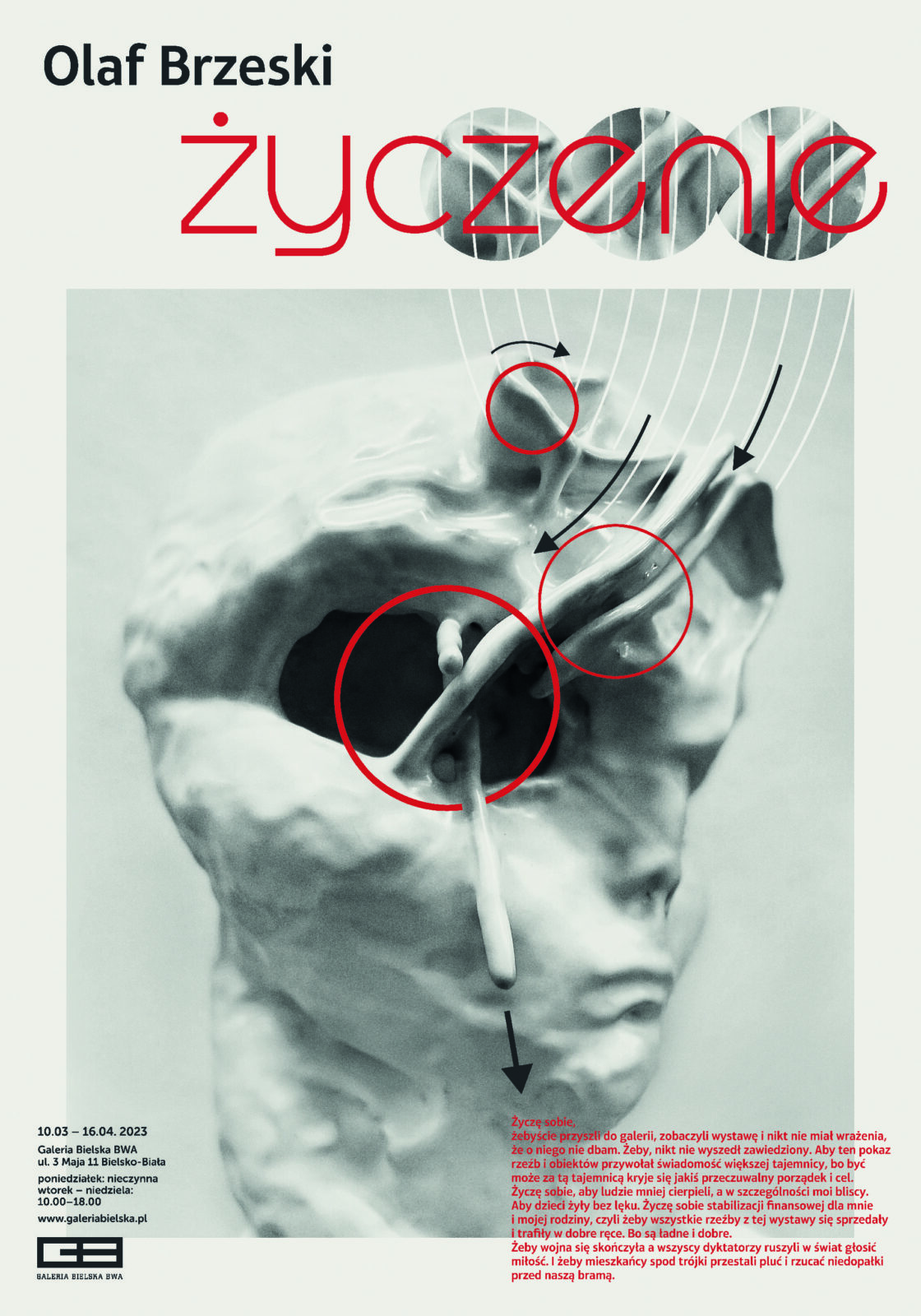 Olaf Brzeski, Życzenie, Galeria Bielska BWA, 10 marca – 16 kwietnia 2023