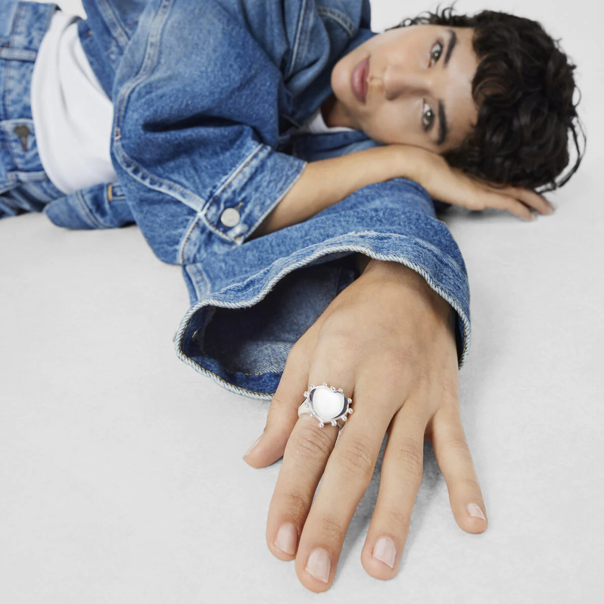 Sygnet ze srebra San Valentín