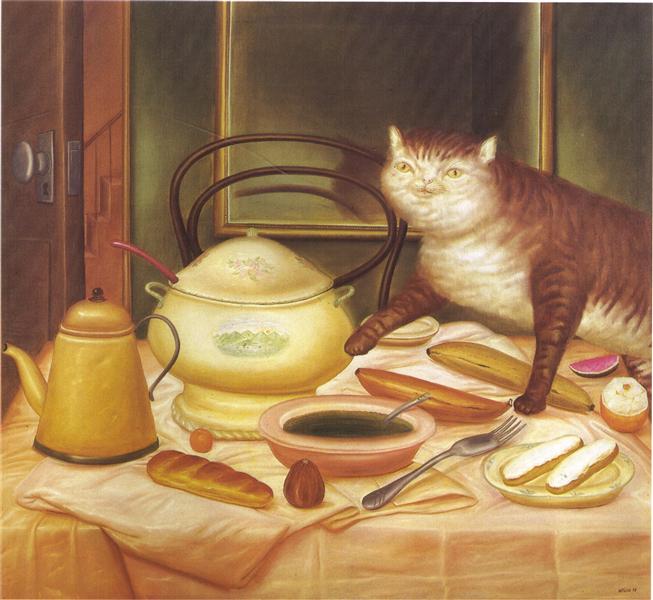 Fernando Botero, Still Life with Green Soup