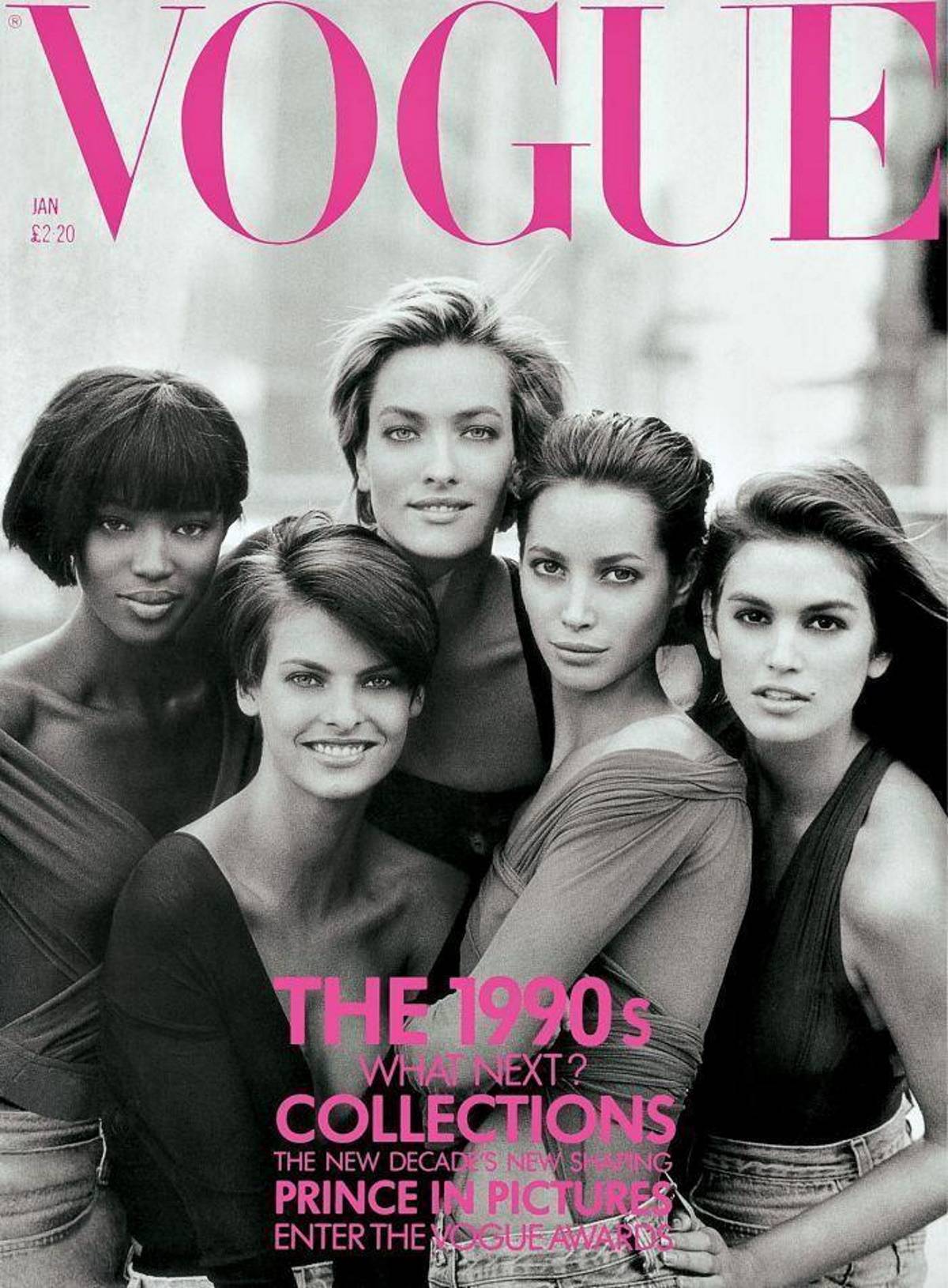 Peter Lindbergh – brytyjski Vogue, styczeń 1990